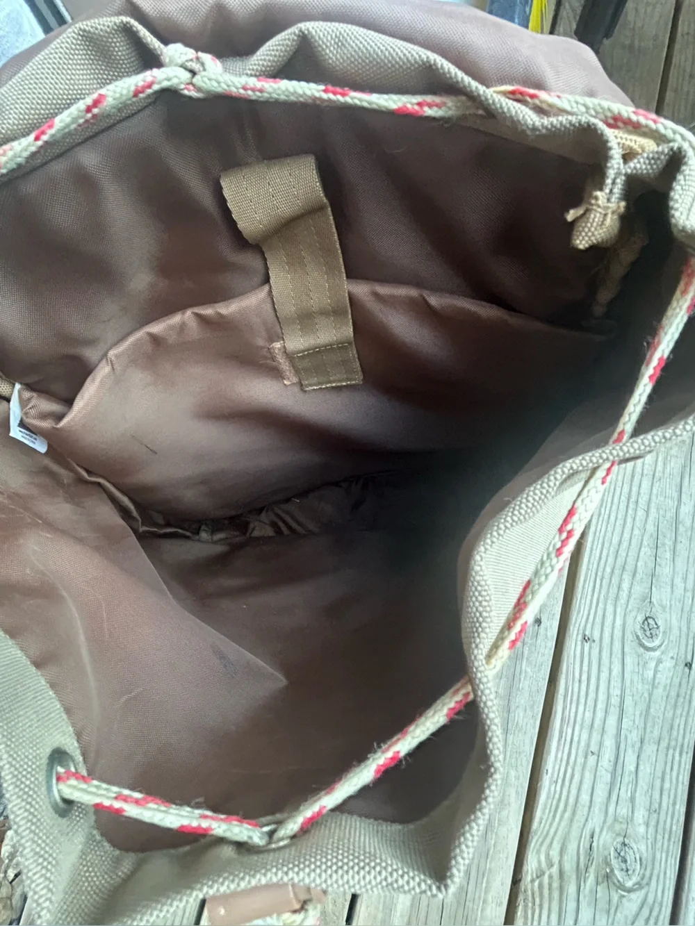 Polar Outdoor Stuff Canvas Roll-Top Backpack in Tan -